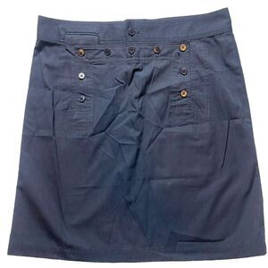 Lauren Ralph Lauren‎ Skirt Womens 12 (36x21) Navy Pencil Straight Lace Up Ladies